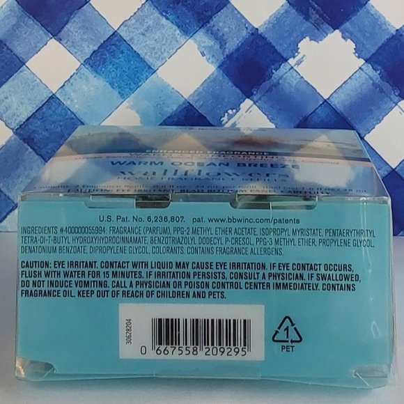 BATH & BODY WORKS HOME 'WARM OCEAN BREEZE' FRAGRANCE REFILLS 2~PACK SET - Picture 7 of 16